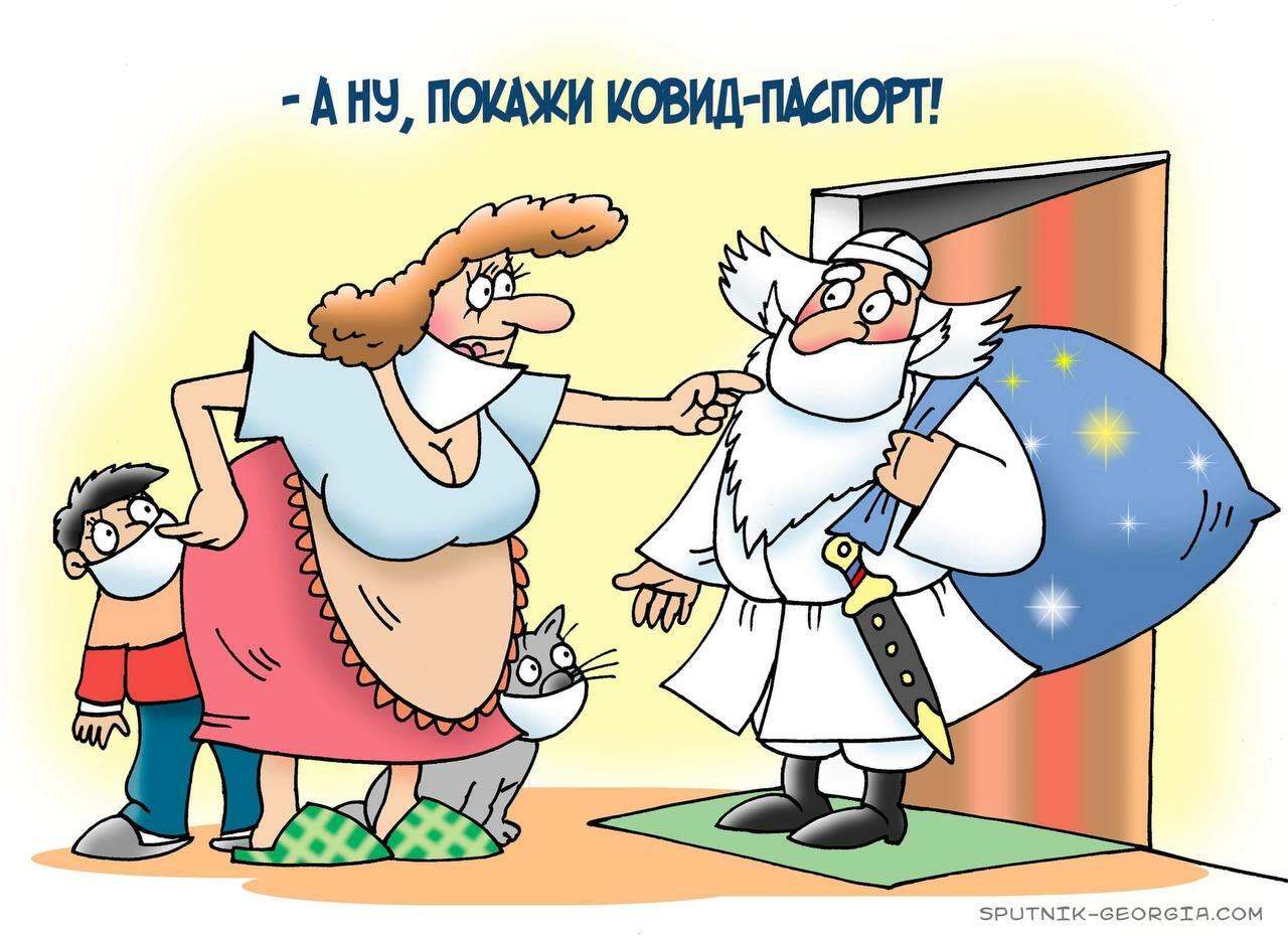 Ковид-паспорт и Дед Мороз - Sputnik Грузия