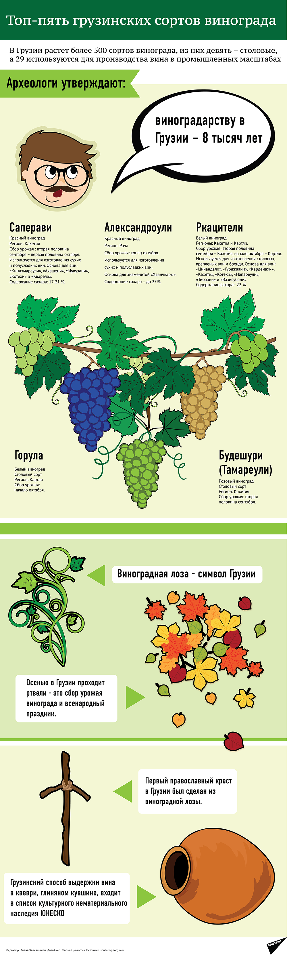 Топ-пять грузинских сортов винограда - Sputnik Грузия