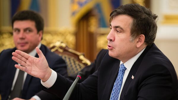 Заседание Национального совета реформ в Киеве, Михаил  Саакашвили - Sputnik Грузия