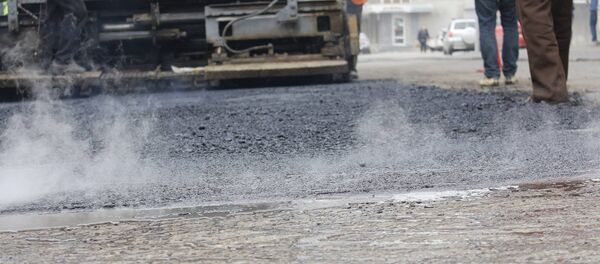 გზის სარემონტო სამუშაოები გზის სარემონტო სამუშაოები - Sputnik საქართველო