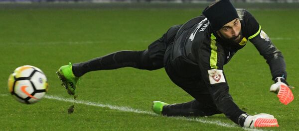 Вратарь ФК Анжи Георгий Лория Вратарь ФК Анжи Георгий Лория - Sputnik Грузия