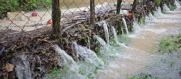 წყალდიდობის შედეგები სამეგრელოში წყალდიდობის შედეგები სამეგრელოში - Sputnik საქართველო