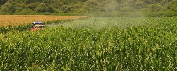 Обработка полей для борьбы с мраморными клопами - Sputnik Грузия