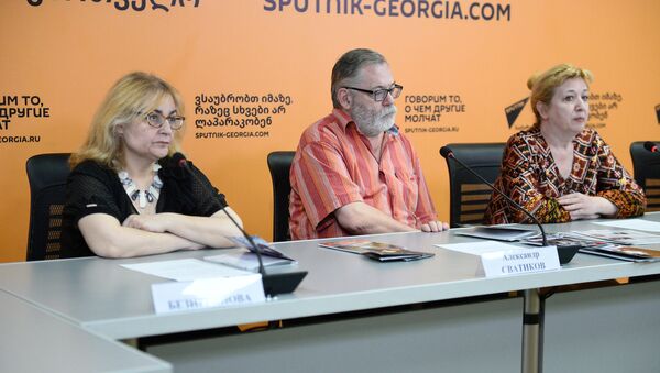 Пресс-конференция, посвященная презентации новых книг из серии Русские в Грузии - Sputnik Грузия