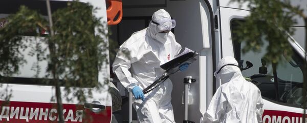 Медики во время пандемии коронавируса COVID 19 в Москве Россия - Sputnik Грузия