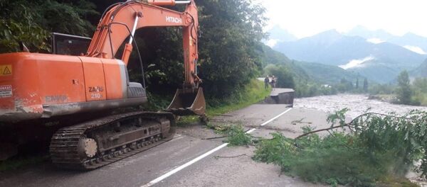 წყალდიდობის შედეგები რაჭაში წყალდიდობის შედეგები რაჭაში - Sputnik საქართველო