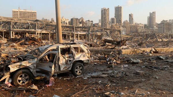 Мощный взрыв в Бейруте - столице и крупнейшем городе Ливана - Sputnik Грузия
