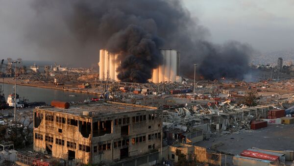 Мощный взрыв в Бейруте - столице и крупнейшем городе Ливана - Sputnik Грузия