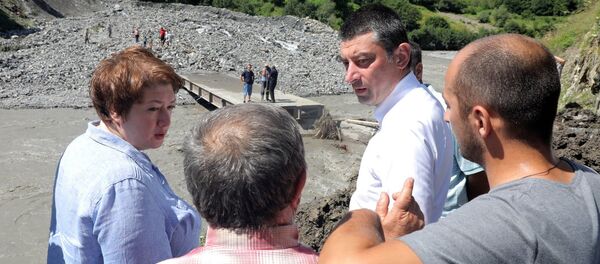 Визит премьер-министра Грузии Георгия Гахария в высокогорный регион Рача - Sputnik Грузия