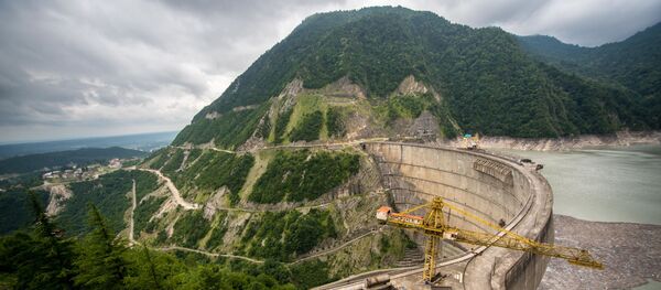 „ენგურჰესი“ და ენგურის წყალსაცავი „ენგურჰესი“ და ენგურის წყალსაცავი - Sputnik საქართველო