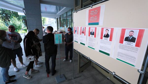 Голосование на выборах президента Белоруссии в Москве - Sputnik Грузия