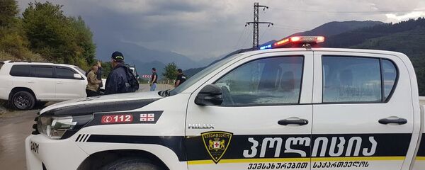 Блокпост у села Ленджери в Местия - Sputnik Грузия