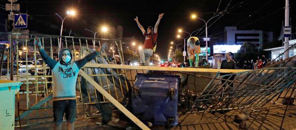 პროტესტი მინსკში პროტესტი მინსკში - Sputnik საქართველო