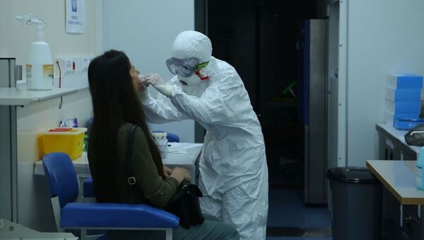 Тест на короновирус в Госпитале Таможенного Комитета, фото из архива - Sputnik Грузия