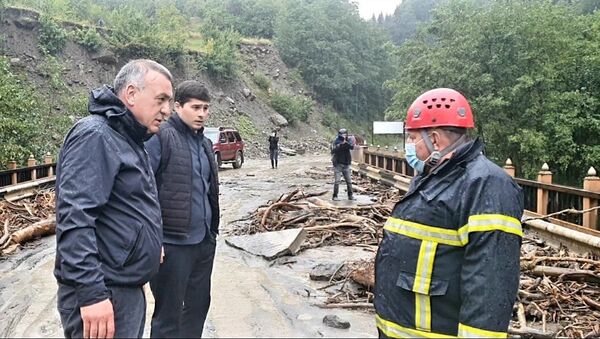 Наводнение в Сванети - район Лентехи - Sputnik Грузия