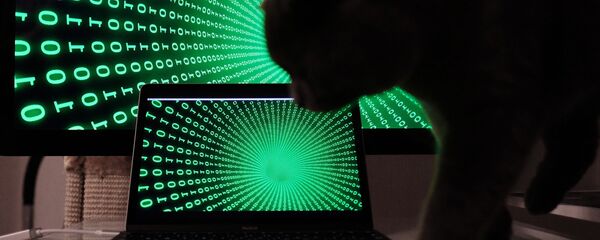 Строчки с цифрами на экранах компьютера и ноутбука. - Sputnik Грузия