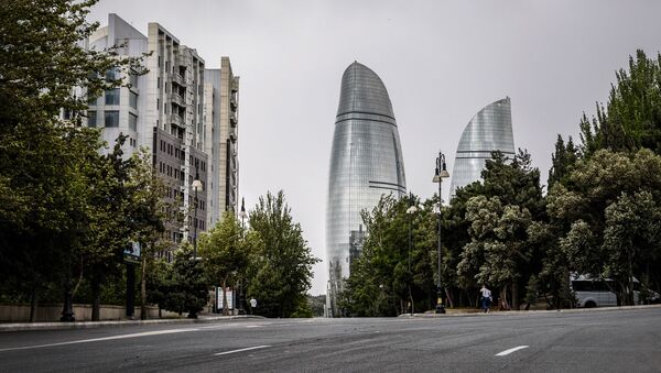 Пустые улицы Баку во время пандемии коронавируса COVID 19 - Sputnik Грузия