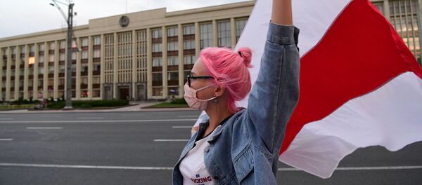 საპროტესტო აქცია მინსკში საპროტესტო აქცია მინსკში - Sputnik საქართველო