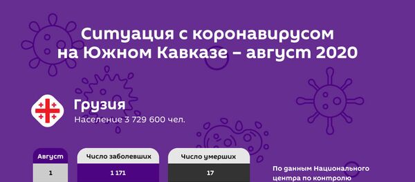Коронавирус на Южном Кавказе: динамика за август - Sputnik Грузия