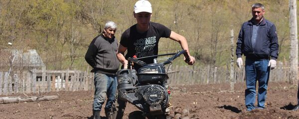 მიწის დამუშავება მიწის დამუშავება - Sputnik საქართველო