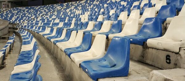 Пустые трибуны во время футбольного матча между сборными Грузии и Македонии - Sputnik Грузия