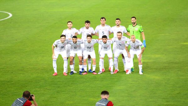 Сборная Грузии по футболу перед матчем против сборной Северной Македонии - Sputnik Грузия