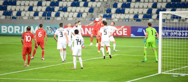 Матч по футболу между сборными Грузии и Северной Македонии Матч по футболу между сборными Грузии и Северной Македонии - Sputnik Грузия