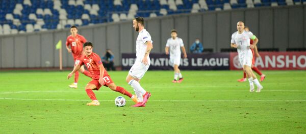 Матч по футболу между сборными Грузии и Северной Македонии - Sputnik Грузия