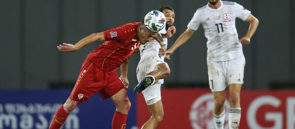 Сборная Грузии по футболу. Игра против команды Северной Македонии - Sputnik Грузия