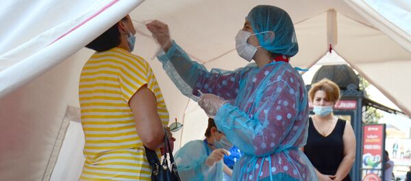 ПЦР тестирование на коронавирус в Аджарии у батумской автостанции - Sputnik Грузия