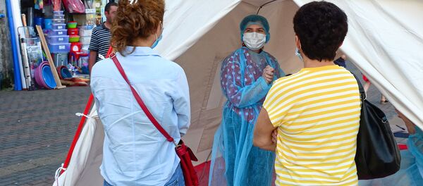 ПЦР тестирование на коронавирус в Аджарии у батумской автостанции - Sputnik Грузия