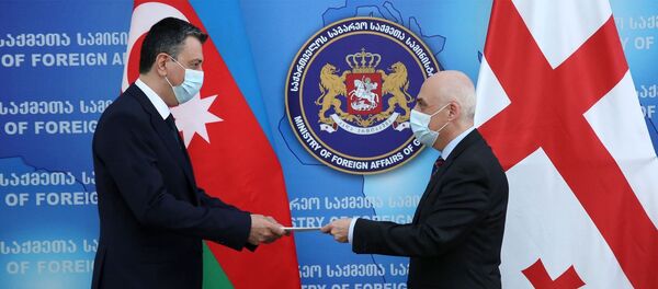 აზერბაიჯანის ახალმა ელჩმა დავით ზალკალიანს რწმუნებათა სიგელის ასლი გადასცა - Sputnik საქართველო