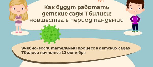 Детские сады Тбилиси и коронавирус: какие новшества ждут воспитанников - Sputnik Грузия