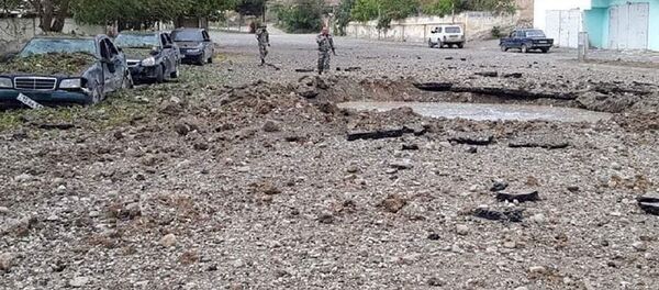 Нагорный Карабах, Мартакерт - разрушения после обстрела - Sputnik Грузия