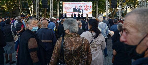 Альянс патриотов провел в центре грузинской столицы предвыборный митинг - Sputnik Грузия