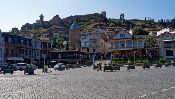 Вид на город Тбилиси - район Калаубани, Мейдан - площадь Вахтанга Горгасали - Sputnik Грузия