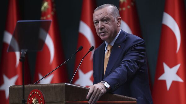 Президент Турции Реджеп Тайип Эрдоган - Sputnik Грузия