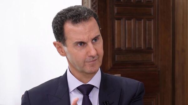 Президент Сирийской Арабской Республики Башар Асад во время интервью информационному агентству РИА Новости - Sputnik Грузия