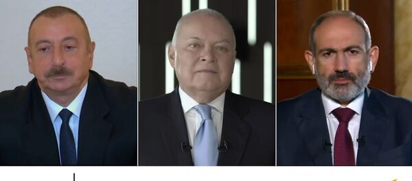 Алиев и Пашинян оценили боевые действия в Карабахе - видео - Sputnik Грузия