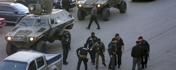 Спецоперация по освобождению заложников в филиале Банка Грузии в Зугдиди - Sputnik Грузия