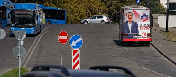 Предвыборная символика. Реклама оппозиционной партии Национальное движение - Sputnik Грузия