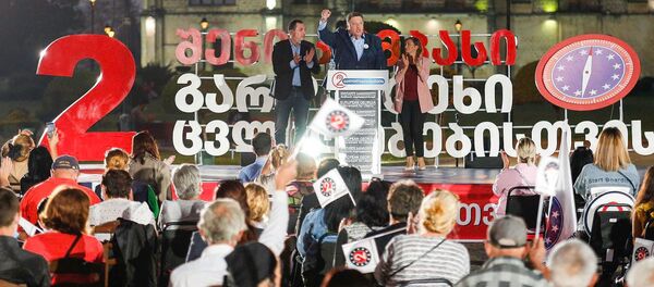 Предвыборная агитация. Европейская Грузия проводит встречи с избирателями - Sputnik Грузия