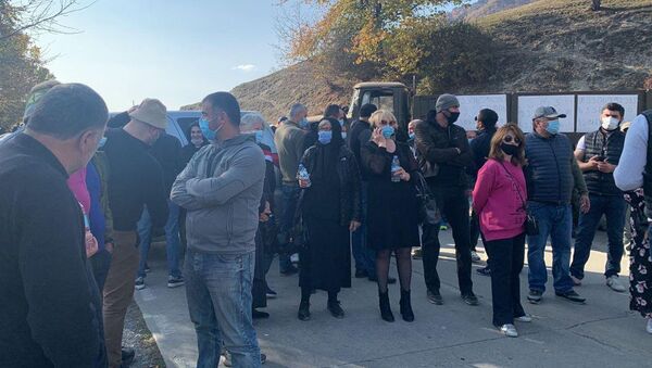 Акция протеста в Сванети. Протестующие требуют освободить задержанных - Sputnik Грузия
