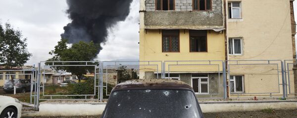 Нагорный Карабах - Степанакерт. Последствия обстрела и разрушения - Sputnik Грузия