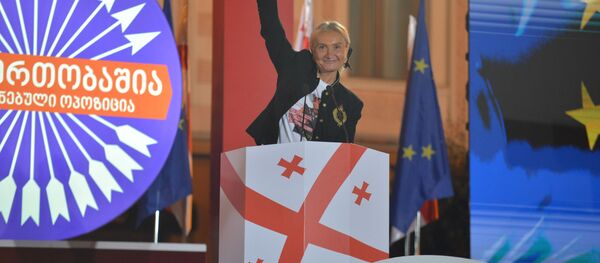 „ერთიანი ნაციონალური მოძრაობის“  აქცია - Sputnik საქართველო