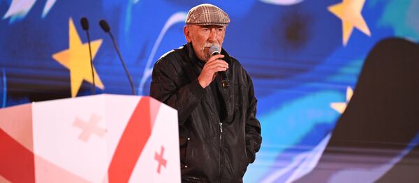 ბუბა კიკაბიძე ნაცმოძრაობის აქციაზე თბილისის ცენტრში ბუბა კიკაბიძე ნაცმოძრაობის აქციაზე თბილისის ცენტრში - Sputnik საქართველო
