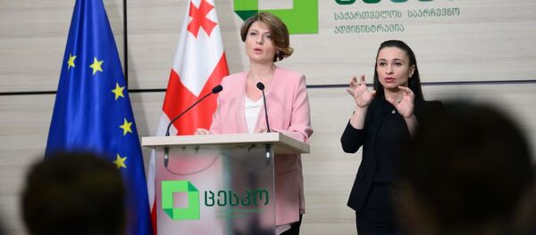 Пресс-спикер ЦИК Грузии Анна Микеладзе. Парламентские выборы 2020 - Sputnik Грузия