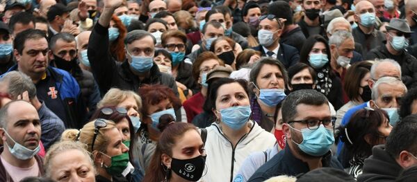 აქცია პარლამენტთან აქცია პარლამენტთან - Sputnik საქართველო