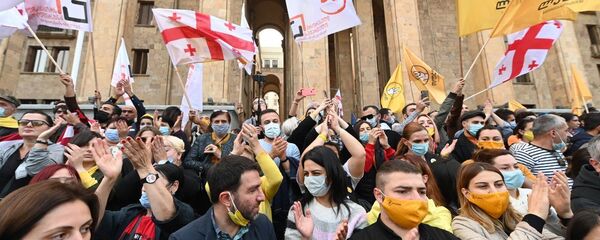 აქცია პარლამენტთან - Sputnik საქართველო