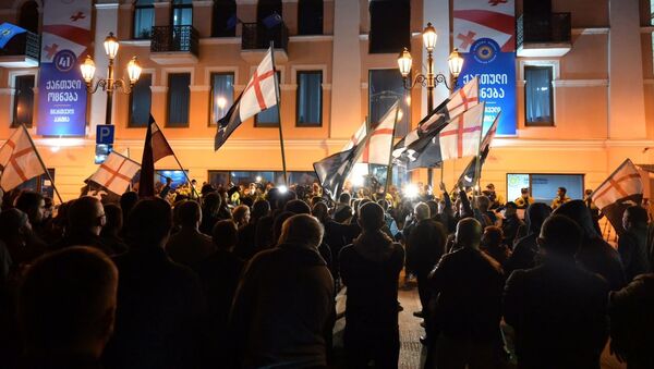 Акция партии Грузинский марш в столице Грузии - Sputnik Грузия
